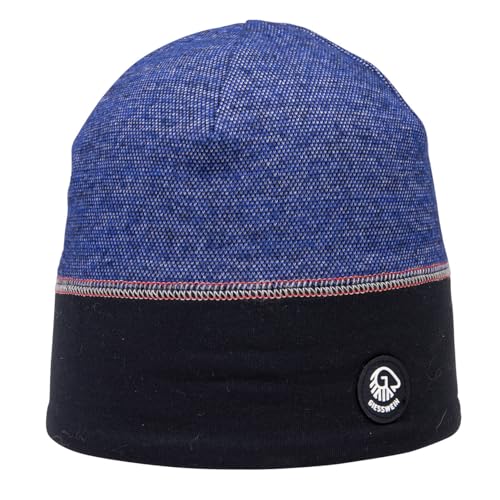 GIESSWEIN Cap Adlerkopf - Merino Mütze Herren & Damen, Wintermütze Damen mit Innenfutter, Haube Herren Sport, Mütze Damen mit Bündchen, Strickmütze aus Merinowolle, Sportmütze Unisex One Size von GIESSWEIN