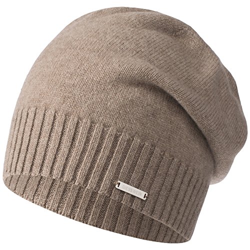 GIESSWEIN Cashmere Beanie Schwarzenstein - Kaschmir Mütze, Damen & Herren Haube, Unisex Longbeanie, Dünne Strickmütze, Leichte, warme, atmungsaktive & Bequeme Wintermütze von GIESSWEIN