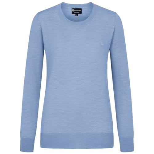 GIESSWEIN Cotton Crew Pullover Damen - Baumwoll Feinstrickpullover Damen elegant, Langarmshirt & Longsleeve Damen, Basic Strickpullover smart Casual von GIESSWEIN