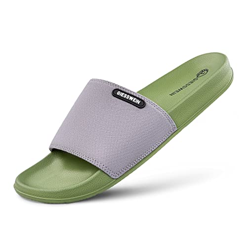 GIESSWEIN Eco Slide Men - Herren Badeschuhe, rutschfeste Sommer Pantoletten, Leichte Bade-Slippers von GIESSWEIN