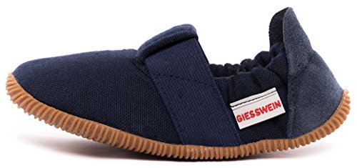 GIESSWEIN Söll - Slim Fit, Flache Hausschuhe Unisex Kinder, Dk.blau 548, 31 EU von GIESSWEIN