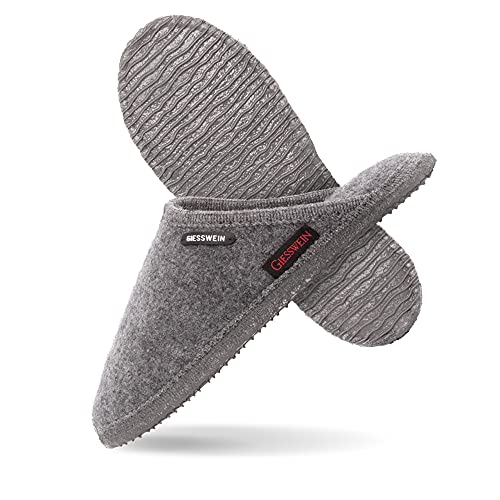 GIESSWEIN Hausschuh Tino - Warme Filz Pantoffeln, Leichte Damen & Herren Hausschuhe, rutschfeste Unisex Filzhausschuhe von Giesswein