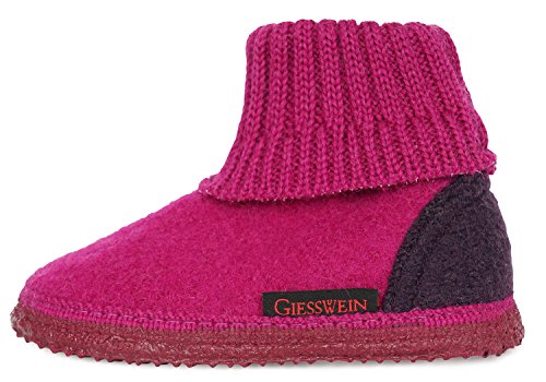 GIESSWEIN Kramsach Kids, Hüttenschuhe Unisex Kinder, Beere 375 , 24 EU von GIESSWEIN