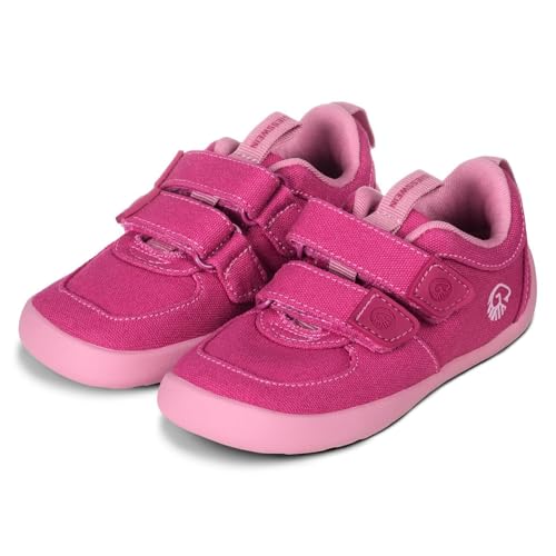 GIESSWEIN Kids Barefoot Canvas – Atmungsaktive Kinderschuhe mit breiter Zehenbox und praktischem Klettverschluss von Giesswein