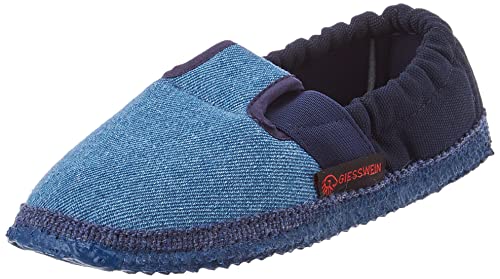 GIESSWEIN Unisex Kinder Aichach Flache Hausschuhe, Dunkle Jeans 528, 23 EU von GIESSWEIN