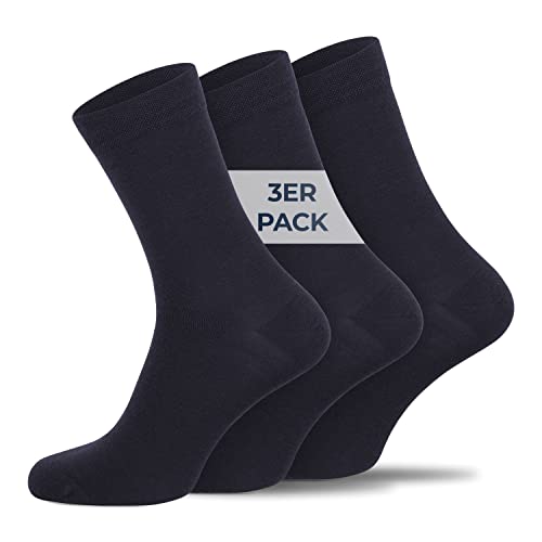 GIESSWEIN Merino Business-Socken - Herren & Damen 35-47 [3er Pack] - temperaturregulierend atmungsaktiv antibakteriell schweißfrei - Anzug Socken aus Merinowolle von GIESSWEIN