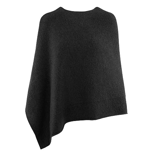 Giesswein Merino Lambswool Poncho - Damen Feinstrick Überwurf aus Merinowolle, Wool Cape, Frauen Strick Cardigan, XXL Umhängetuch von Giesswein