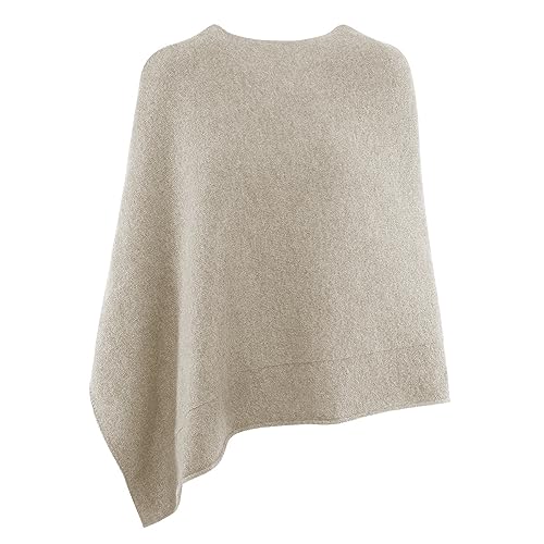 GIESSWEIN Merino Lambswool Poncho - Damen Feinstrick Überwurf aus Merinowolle, Wool Cape, Frauen Strick Cardigan, XXL Umhängetuch von GIESSWEIN