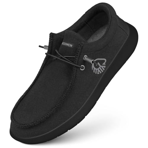 GIESSWEIN Merino Mokassin Damen - Slip on Schuhe aus Merino Wolle, Comfort Slipper, Frauen Halbschuhe, weiche, Bequeme & leichte Freizeitschuhe in komfortabler Weite, Schlupf Sneakers von GIESSWEIN