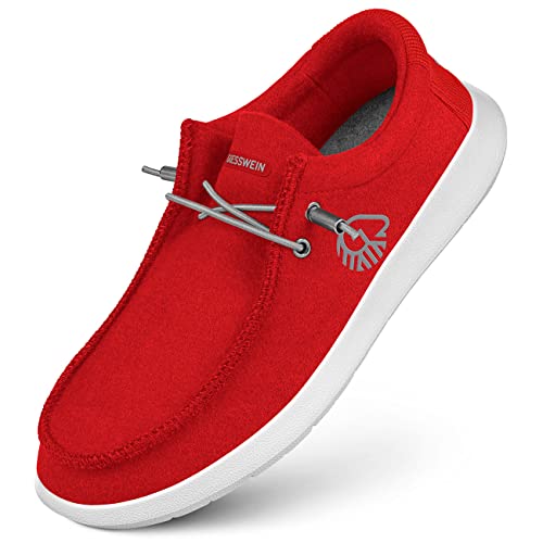 GIESSWEIN Merino Mokassin Herren - Slip on Schuhe aus Merino Wolle, Comfort Slipper, Männer Halbschuhe, weiche, Bequeme & leichte Freizeitschuhe in komfortabler Weite, Schlupf Sneakers GIESSWEIN Merino Mokassin Herren - Slip on Schuhe aus Merino Wolle, Comfort Slipper, Männer Halbschuhe, weiche, Bequeme & leichte Freizeitschuhe in komfortabler Weite, Schlupf Sneakers von GIESSWEIN