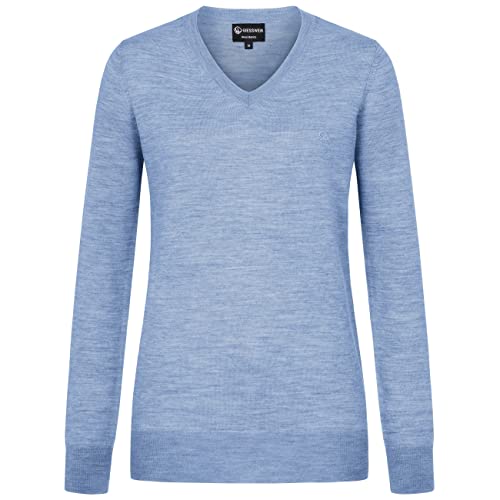 GIESSWEIN Merino Pullover Damen Light V Neck - 100% feinste Merino Lammwolle, Strickpullover Damen elegant, dünne Wollpullover Damen Herbst & Winter von GIESSWEIN