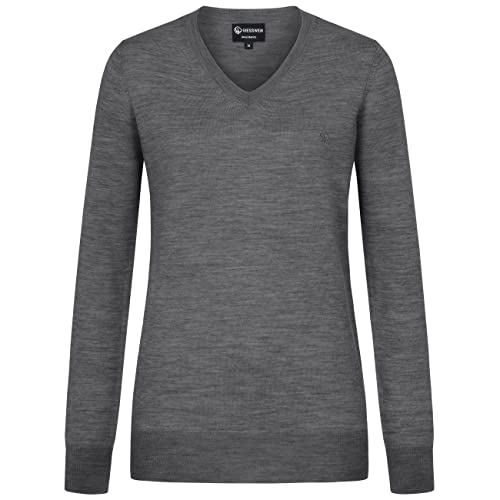 GIESSWEIN Merino Pullover Damen Light V Neck - 100% feinste Merino Lammwolle, Strickpullover Damen elegant, dünne Wollpullover Damen Herbst & Winter von GIESSWEIN