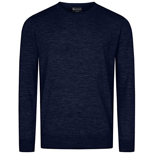 GIESSWEIN Merino Pullover Herren Light Rundhals - 100% feinste Merino Lammwolle, Strickpullover Herren Langarm, Business Casual Winterpullover Herren von GIESSWEIN