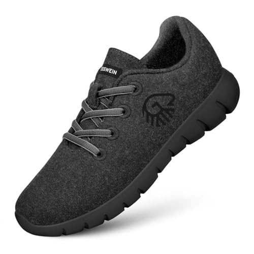 GIESSWEIN Merino Runners Men - Atmungsaktive Sneaker 100% Merino Wolle, Schnürer, Halbschuh, Freizeitschuh, Herren-Schuhe von GIESSWEIN