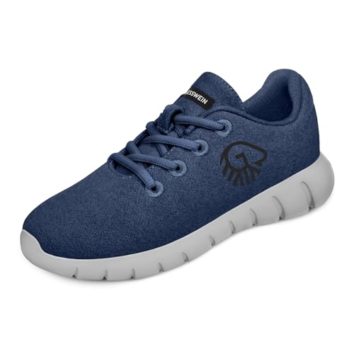 GIESSWEIN Merino Runners Men atmungsaktiv - Herren Sneaker für gesunden Gang - Bequeme leichte Arbeitsschuhe, ideal für Pflegeberufe - Freizeitschuhe von GIESSWEIN