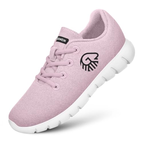 GIESSWEIN Merino Runners Women atmungsaktiv - Damen Sneaker für gesunden Gang - Bequeme leichte Arbeitsschuhe für Pflegeberufe & Krankenschwester von GIESSWEIN