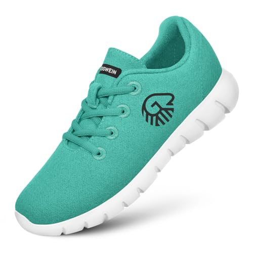 GIESSWEIN Merino Runners Women atmungsaktiv - Damen Sneaker für gesunden Gang - Bequeme leichte Arbeitsschuhe für Pflegeberufe & Krankenschwester von GIESSWEIN