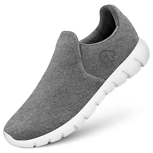 GIESSWEIN Merino Slip-On Men - Atmungsaktive Sneaker aus Merinowolle, Leichte Herren Freizeit Schuhe mit Wechsel-Fußbett, Slip On Halbschuhe von GIESSWEIN