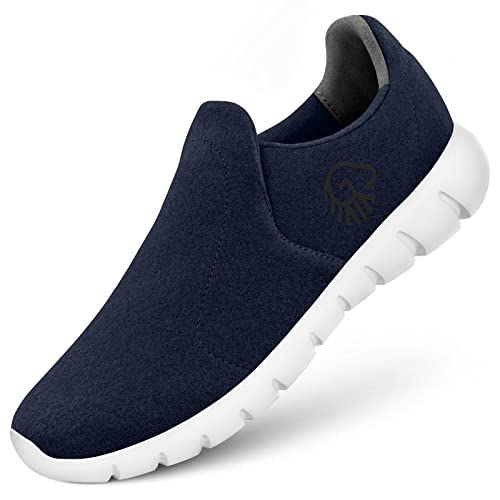 GIESSWEIN Merino Slip-On Women - Atmungsaktive Sneaker aus Merinowolle, Leichte Damen Freizeit Schuhe mit Wechsel-Fußbett, Slip On Halbschuhe von GIESSWEIN