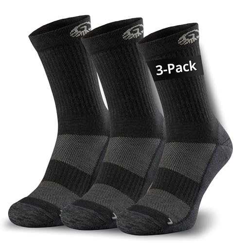 GIESSWEIN Merino Wandersocken Herren & Damen 35-46 [3er Pack] - Thermosocken Trekkingsocken - Anti-Blasen-Polsterung extra warm - Wintersocken Skisocken - Dicke Merino Socken Herren & Damen wandern von Giesswein