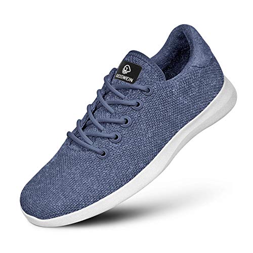 GIESSWEIN Merino Wool Knit Men - Atmungsaktive Herren Sneakers aus Merino Wool 3D Stretch, Sportliche Freizeitschuh, Barfuß- Schuhe von GIESSWEIN