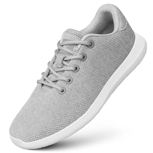 GIESSWEIN Merino Wool Knit Men - Atmungsaktive Herren Sneakers aus Merino Wool 3D Stretch, Sportliche Freizeitschuh, Barfuß- Schuhe von GIESSWEIN