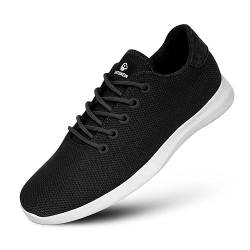 GIESSWEIN Merino Wool Knit Men - Atmungsaktive Herren Sneakers aus Merino Wool 3D Stretch, Sportliche Freizeitschuh, Barfuß- Schuhe von GIESSWEIN