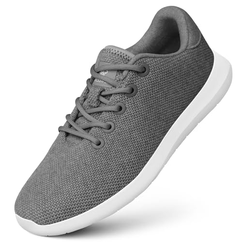 GIESSWEIN Merino Wool Knit Men - Atmungsaktive Herren Sneakers aus Merino Wool 3D Stretch, Sportliche Freizeitschuh, Barfuß- Schuhe von GIESSWEIN