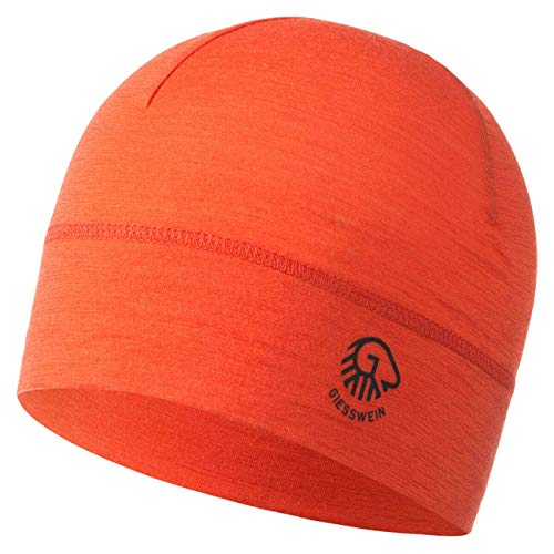 GIESSWEIN Mütze Gamsstein - Sportmütze aus 100% Merino Wolle, Damen & Herren Bike Cap, Sports Skull Merino Beanie, Leicht, dünn, bequem & helmkompatibel, Helm Unterziehmütze von GIESSWEIN