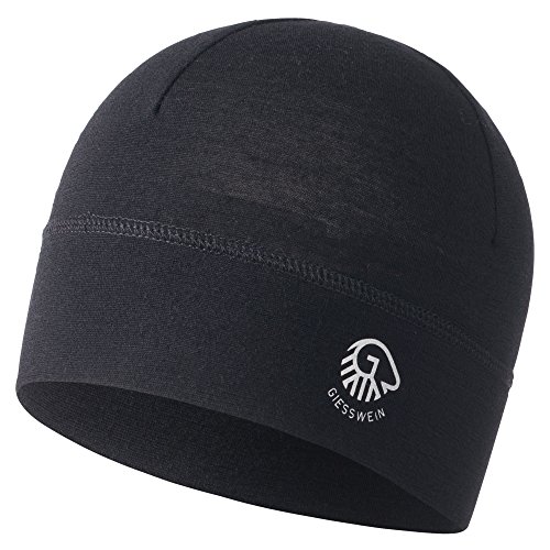 GIESSWEIN Mütze Gamsstein - Sportmütze aus 100% Merino Wolle, Damen & Herren Bike Cap, Sports skull merino beanie, Leicht, dünn, bequem & helmkompatibel, Helm Unterziehmütze von GIESSWEIN