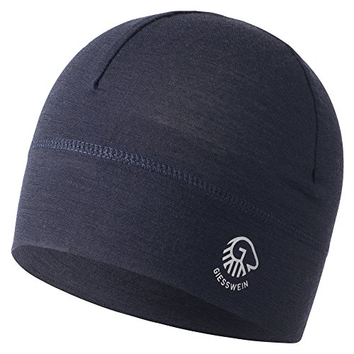 GIESSWEIN Mütze Gamsstein - Sportmütze aus 100% Merino Wolle, Damen & Herren Bike Cap, Sports skull merino beanie, Leicht, dünn, bequem & helmkompatibel, Helm Unterziehmütze von GIESSWEIN