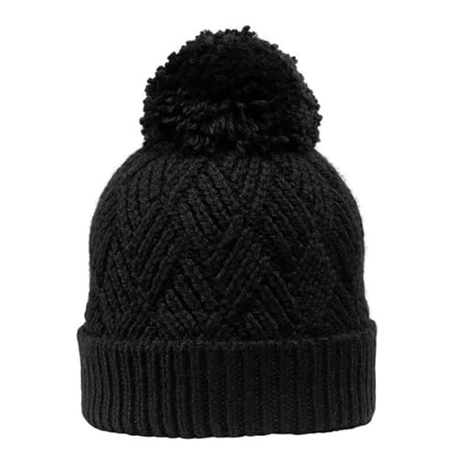 GIESSWEIN Mütze Setzberg - Gefütterte Wintermütze aus Merinowolle, Strickmütze mit Bommel & Krempe, Unisex Beanie, Merino Wool Cap von GIESSWEIN