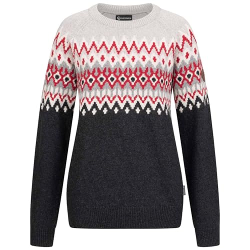 GIESSWEIN Norweger Pullover Damen - feinste Merino Lammwolle, Wollpullover für Damen mit Jacquard Strick, extra warm im Winter von GIESSWEIN