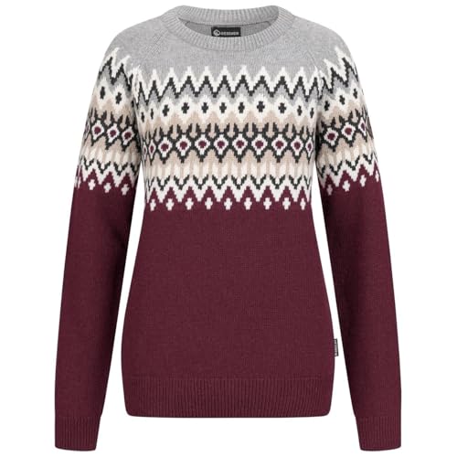 GIESSWEIN Norweger Pullover Damen - feinste Merino Lammwolle, Wollpullover für Damen mit Jacquard Strick, extra warm im Winter von GIESSWEIN