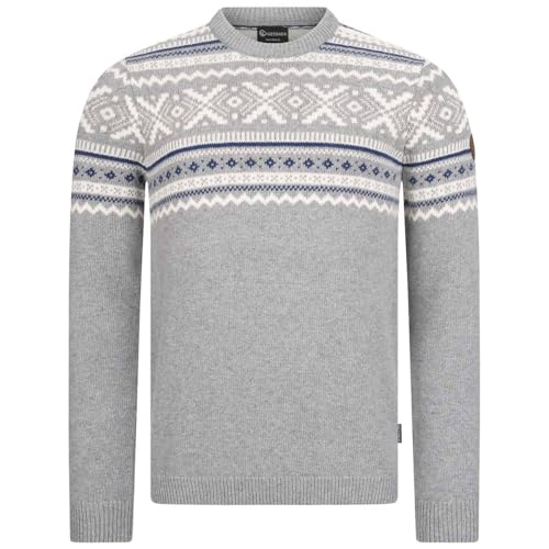 GIESSWEIN Norweger Pullover Herren - feinste Merino Lammwolle, Wollpullover für Herren mit Jacquard Strick, extra warm im Winter von GIESSWEIN