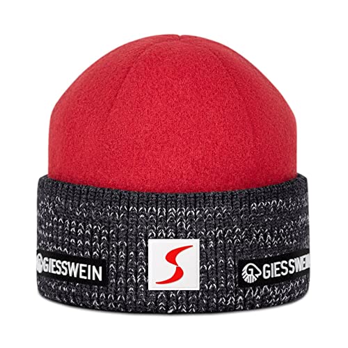 GIESSWEIN ÖSV Beanie Hochsölden - Merino Mütze mit Fleece-Innenfutter, Ski Austria Beanie, Damen & Herren Strickmütze aus Merinowolle, Warm gefütterte Skimütze, Unisex Wintermütze von GIESSWEIN