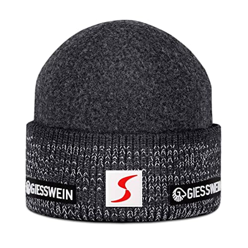 GIESSWEIN ÖSV Beanie Hochsölden - Merino Mütze mit Fleece-Innenfutter, Ski Austria Beanie, Damen & Herren Strickmütze aus Merinowolle, Warm gefütterte Skimütze, Unisex Wintermütze von GIESSWEIN