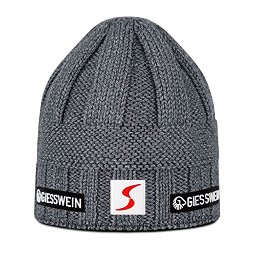 GIESSWEIN ÖSV Cap Obersberg - Merino Mütze mit Fleece Innenfutter, Ski Austria Beanie, Damen & Herren Strickmütze aus Merinowolle, Warm gefütterte Skimütze, Unisex Wintermütze von GIESSWEIN