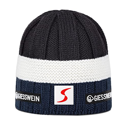 Giesswein ÖSV Cap Patscherkofel - Merino Mütze mit Fleece-Innenfutter, Ski Austria Beanie, Damen & Herren Strickmütze aus Merinowolle, Warm gefütterte Skimütze, Unisex Wintermütze von Giesswein