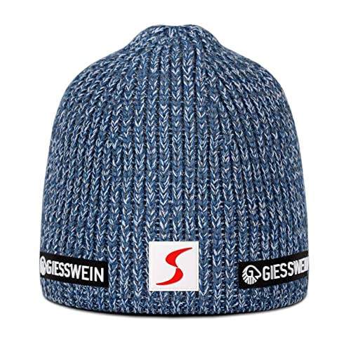 GIESSWEIN ÖSV Cap Wengen - Merino Mütze mit Fleece-Innenfutter, Ski Austria Beanie, Damen & Herren Strickmütze aus Merinowolle, Warm gefütterte Skimütze, Unisex Wintermütze von GIESSWEIN