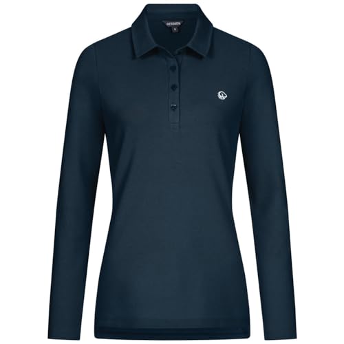 GIESSWEIN Organic Poloshirt Damen Langarm - 100% Bio-Baumwolle, Poloshirts für Damen für Business & Freizeit, Baumwoll Polo Shirt für Golf & Reiten von GIESSWEIN