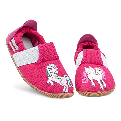 GIESSWEIN Sommerach, Hausschuh Mädchen, Himbeer, 25 EU von Giesswein