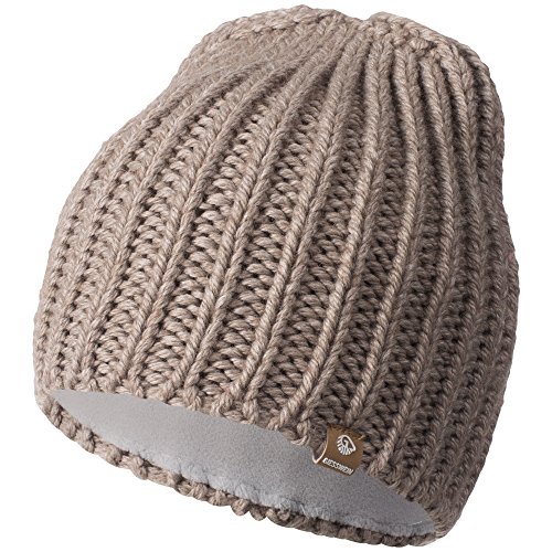 GIESSWEIN Strickmütze Giebel - Warm gefütterte Merino Mütze, Unisex High Beanie für Damen & Herren, Winter Mütze mit Fleece Futter von GIESSWEIN