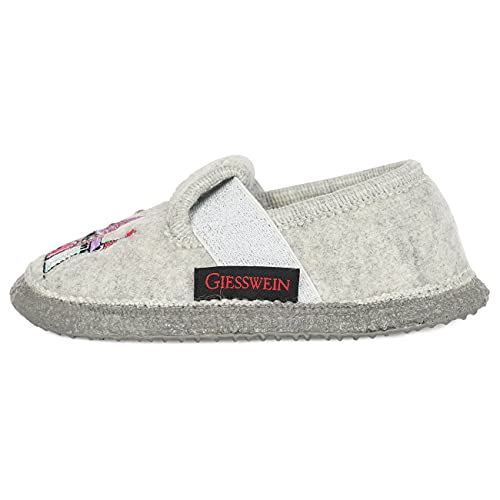 GIESSWEIN Thüngen, Niedrige Hausschuhe Mädchen, Kiesel 039, 30 EU von GIESSWEIN