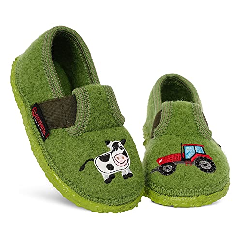 GIESSWEIN Töging, Hausschuh Jungen, Gras, 26 EU von GIESSWEIN