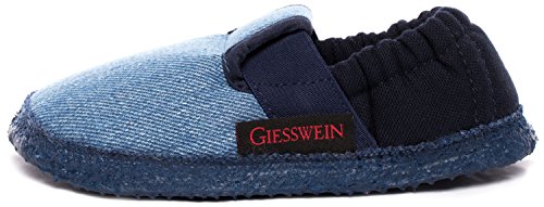 GIESSWEIN Unisex Kinder Aichach Flache Hausschuhe, Dunkle Jeans 528, 34 EU von GIESSWEIN