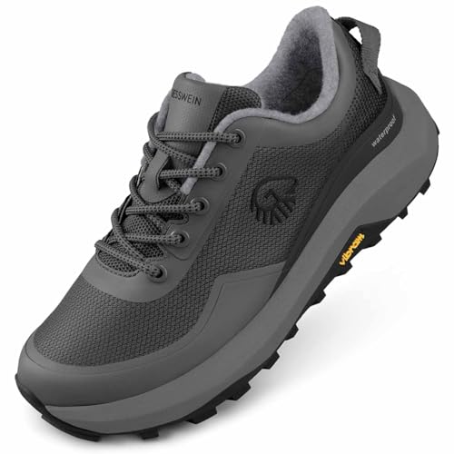GIESSWEIN Wool Trail X Men - Wasserdichter Trailrunning Schuh mit Vibram® Megagrip Sohle, Sportschuh mit dämpfender Eva Mittelsohle, Sneaker aus atmungsaktiver Merinowolle mit Wechselfußbett von Giesswein