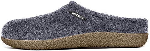 Giesswein Warmer Unisex Hausschuh, Grau (019 schiefer), 45 von GIESSWEIN