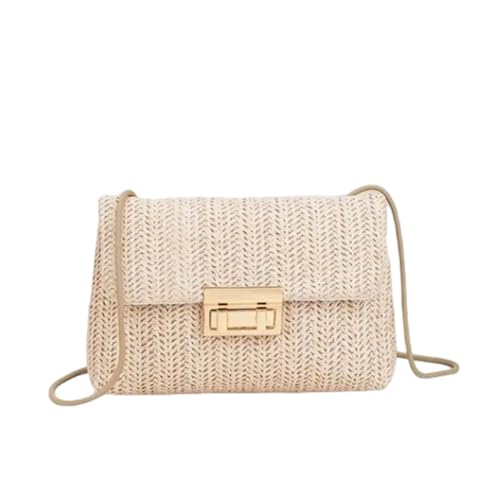 GIFANEO Damen Strohtasche Strandtasche Dam en Häkeltasche Dam en Clutch Handtasche Tote Bags Elegante Cross Body Umhängetasche Hochzeitsfeier Urlaub Party von GIFANEO