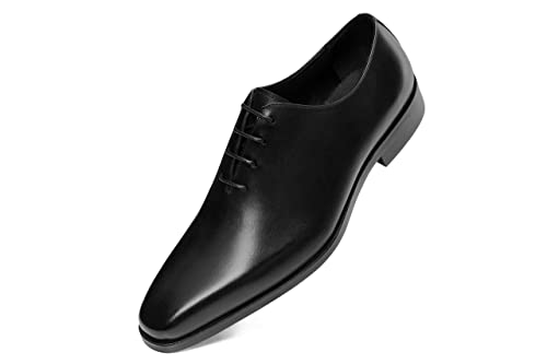 Herren Kleid Schuhe Oxford Formale Leder Schuhe für Männer, Schwarz (schwarz), 47 EU von GIFENNSE